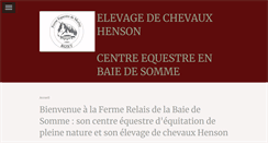 Desktop Screenshot of chevalhenson.fr